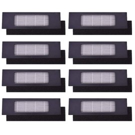 Neutop Replacement Filters Compatible with Ecovacs Deebot OZMO 920, 950, T5, T8, T8 Aivi, T9, N7, N8, N8+, N8 Pro+, N10 Plus, Robot Vacuum Cleaner Parts, 8-Pack.