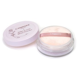 Canmake Silk Loose Moist Powder 02 Sheer Lavender 0.2 oz (6.0 g) Loose Powder, Moisturizing, Smooth