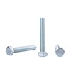 (Pack of 15) DIN 933 Steel Hex Screws M8 x