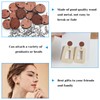 Wood Earring Posts,160Pcs Wooden Stud Earrings Posts with Loop for