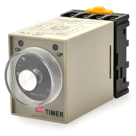 Baomain AC 220V AH3-3 Time Delay Relay Solid State Timer 8 Pins 60Min with Socket