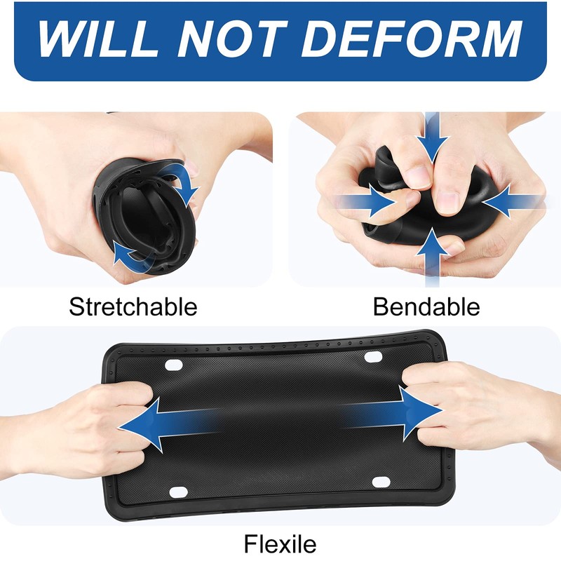 UrbanX Silicone License Plate Frame for Acura RDX 2 Pack