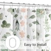 Extra Wide Floral Shower Curtain 108 x 72 for Claw