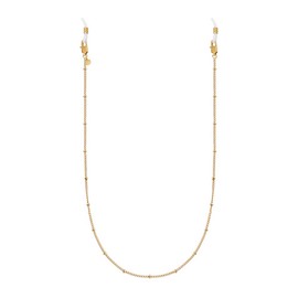 GD GOOD.designs Women's Glasses Chain (75 cm) 100% Waterproof - Chain for Glasses in Gold, Silver or Rose Gold I Stainless Steel Glasses Strap for Sunglasses, Pearls Gold