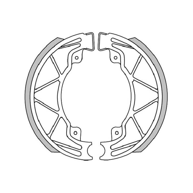 Brake Shoes Polini 140 x 25 mm Piaggio/Vespa I-GET 125-150