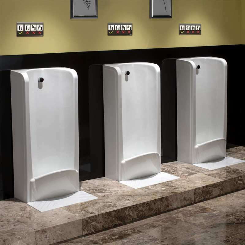 Funny Bathroom Signs 2 Pack 4" x 8" Premium Acrylic