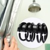 12 Pcs Plastic Shower Curtain Ring,Bathroom Shower Window Rod,C-Shaped Shower