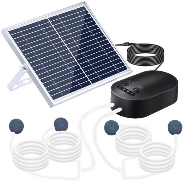 Lewisia Lewisia 15W Solar Aerator Air Pump Battery with Air