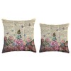 Alice In Wonderland - Wonderland Garden Throw Pillow