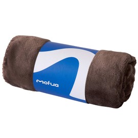 Niceday Mofua 50000606 Throw Blanket, Brown, 27.6 x 39.4 Inches (70 x 100 cm), Winter, Warm, Fluffy, Premium Microfiber, Anti-static, OEKO-TEX Certified, Washable