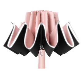 Folding Umbrella, Men's, Folding Umbrella, Women's, Large Size, Stylish, Large, Inverted Umbrella, Typhoon Countermeasure, Auto Open and Close, One-touch Automatic Open/Close, Inverted Umbrella, UV