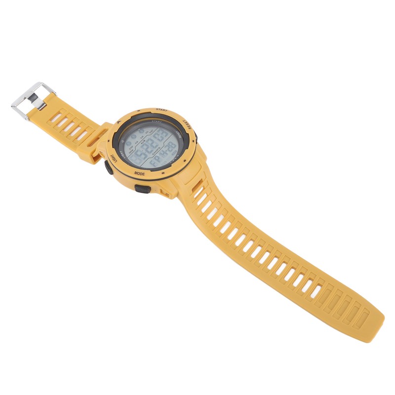 Men Sport Digital Chronograph Rubber Strap Watch Waterproof Outdoor Sporty