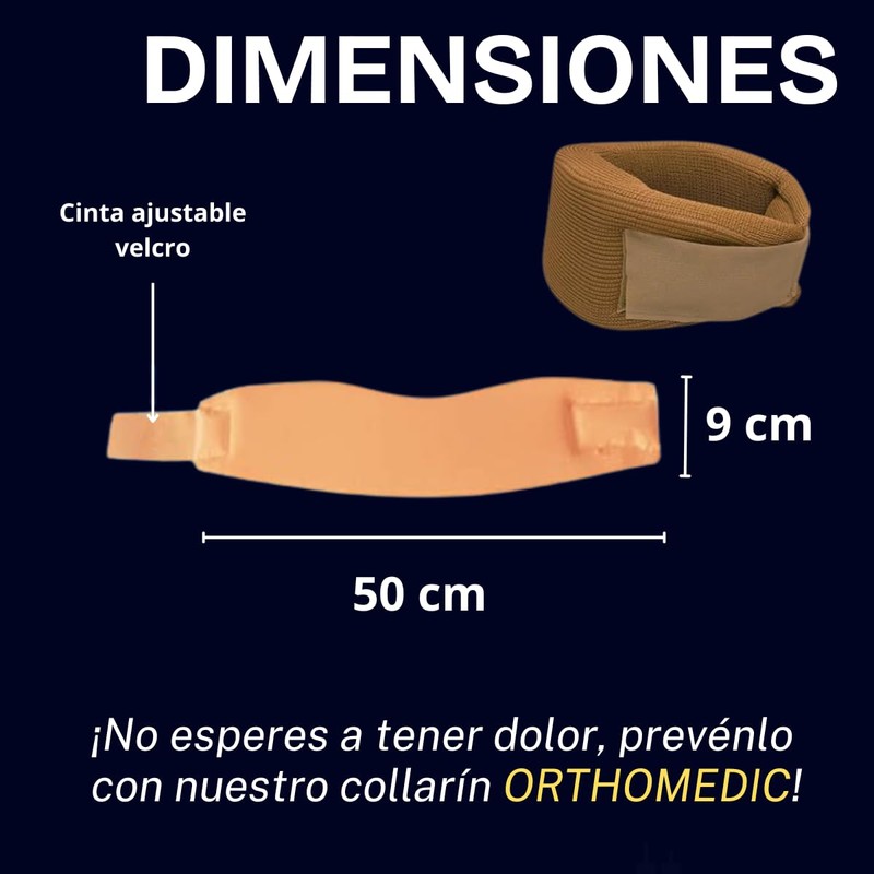 Orthomedic Collarín Cervical Talla Grande | Soporte y Alivio del