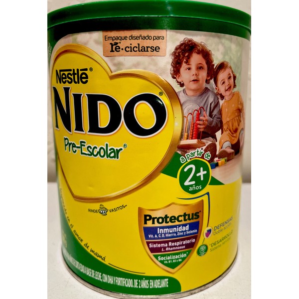 Nestlé Nido Pre-Escolar 2+ Leche Polvo. Powdered Milk Ages 2+ 800gr/1lb 7.6oz