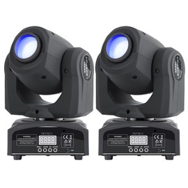 ZKYMZL 2 PCS 60W LED Moving Head DJ Lights - Professional Stage Lighting with 8 GOBOs & 8 Vivid Colors, Sound Activated, DMX512 Control - Perfect dj Lights for Parties, Weddings & More Events...