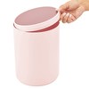 mDesign Plastic Small Slim Round 1.7 Gallon/6.5 Liter Trash Can