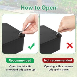 2 Pack Rat Station Box with Keys, Rodent Station Keeps Rats Away, Keeps Children and Pets Safe, Key Unlocking, Reusable & Long-Lasting, Indoor & Outdoor