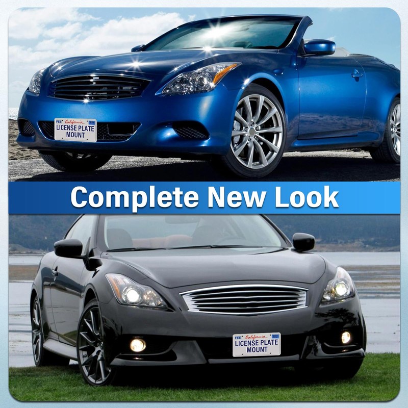 Heavy Duty Front License Plate Frame Compatible with 2016-up Infiniti