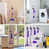 KLEBV Broom Holder Wall Mount Screw Drilling, Sturdy Heavy Duty