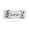 Flowers Vinyl Decal 36 Inch x 14 Inch Weatherproof Heavy-Duty