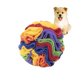 Benepoint Dog Snuffle Ball, Dog Treat Toys Interactive Sniff Ball, Dog Enrichment Snuffle Ball Dog Puzzle Feeder for Exercise,Sniff Training& Slow Feeding (Rainbow, 15cm)