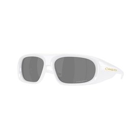 Oakley OO9491 Sunglasses Bundle: OO 9491 BELLEVILLE 949102 Pearl White/Prizm Black Policarbonate Standard and Eyewear Cleaning Kit