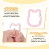 PATIKIL 8pcs Cute Cat Shape Spring Snap Hook Keychain Clip