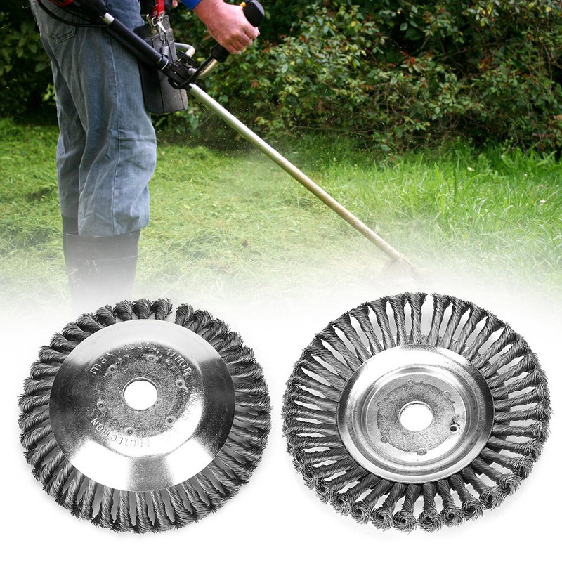 Lawn Mower Fittings Universal Weed Brush Rotating Weeding Brush 6in