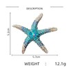 Cute Sea Starfish Lapel Brooch Pin Crystal Rhinestone Paved CZ