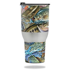 MightySkins Skin Compatible with RTIC Tumbler 40 oz. (2017) - Action Fish Puzzle | Protective, Durable, and Unique Vinyl Decal wrap Cover | Easy to Apply, Remove, and Change Styles | Made in The USA