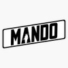 Mando (Black) Bumper Sticker Vinyl Decal 5"