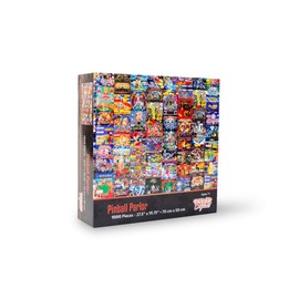 Pinball Parlor Retro Arcade Puzzle for Adults and Kids | 1000 Piece Jigsaw Puzzle Toy | Interactive Brain Teaser for Family Game Night | 28 x 20 Inches