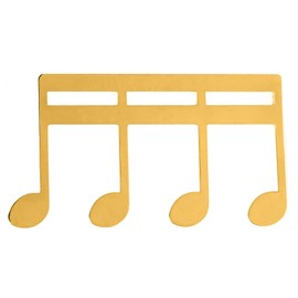 Sheet Music Holder,Metal Book Page Holder Clip Music Page Holder for Sheet Music Stands,Pianos,Musicians (Gold)