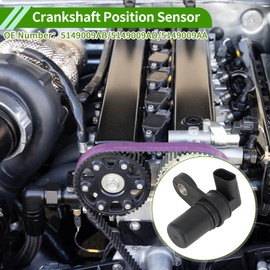 HOPESPANNER No.5149009AB Crankshaft Position Sensor for JEEP Grand Cherokee 5.7 2005-2008 Sturdy Black Engine Crank CKP Sensor Metal Plastic 1 Pc
