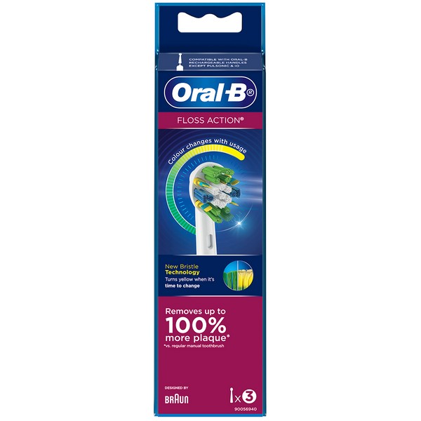 Oral-B Floss Action Brush Heads 3 Pack