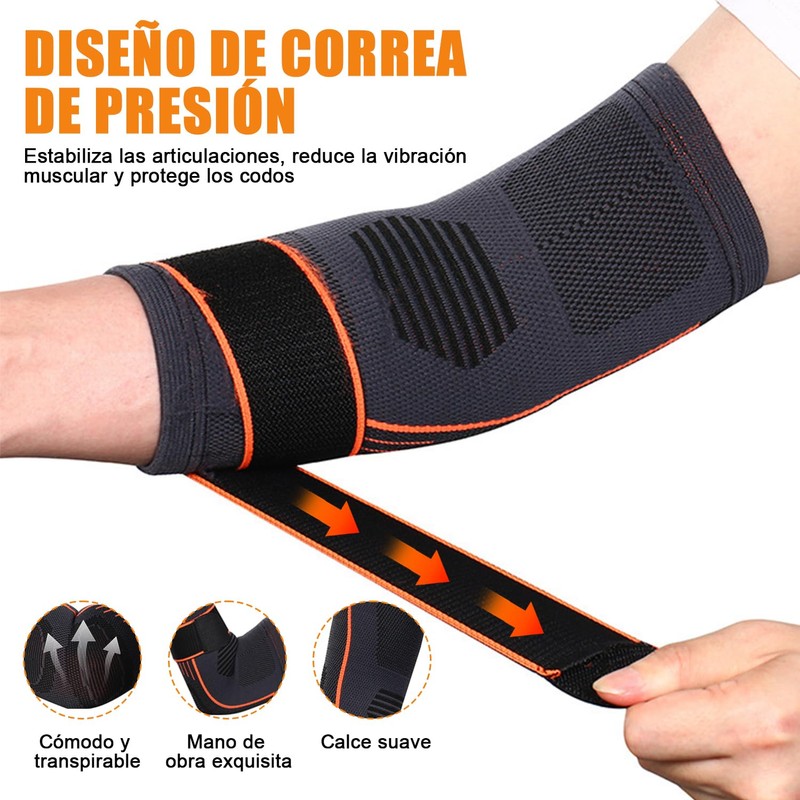 Codera para Tendinitis y Codo de Tenista, Coderas para Gym,
