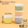 Zaposcca 8-Pack Ceramic Egg Cups, Macaron Color Egg Holders for