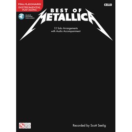 Best of Metallica for Cello: 12 Solo Arrangements (Bk/Online Audio): Instrumental Play-Along