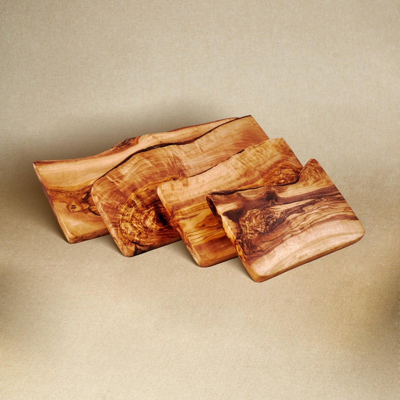 Chopping board, herb board, breakfast board made of olive wood