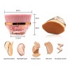 Bloomingboom Brocha De Maquillaje Kabuki Plana Para Base C/estuche 2