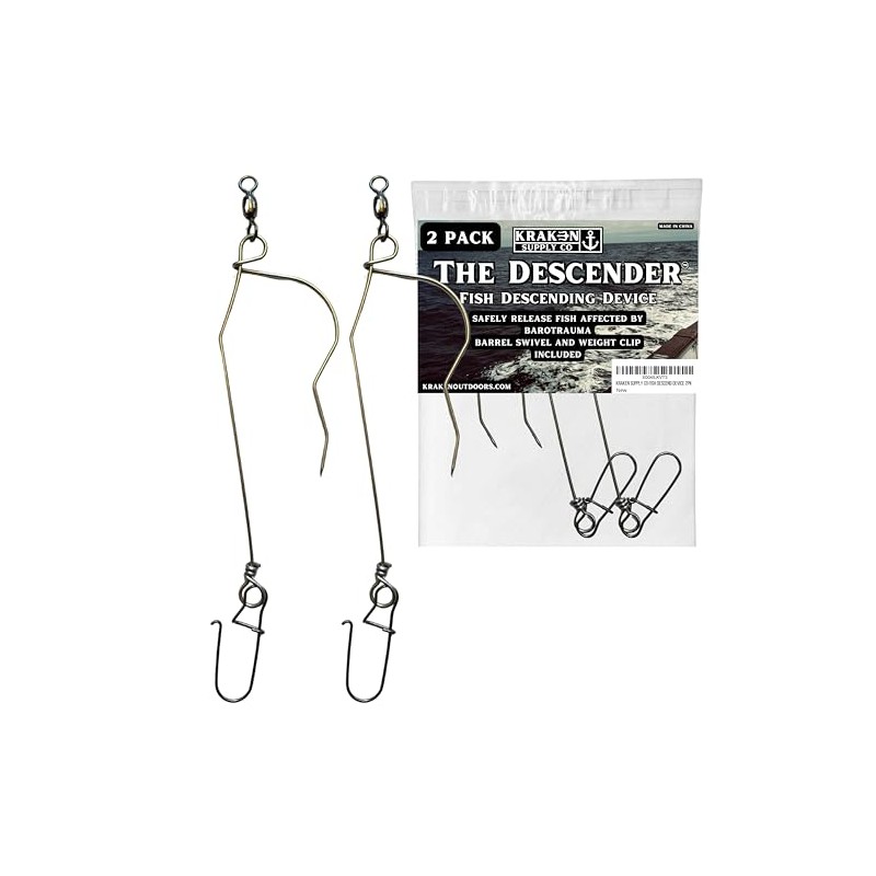 KRAKEN SUPPLY CO 2 Pack Fish Descending Device Safely Release