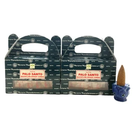 Govinda - Bangalore (BNG) Palo Santo Backflow Cones 48 pcs with Incense Burner