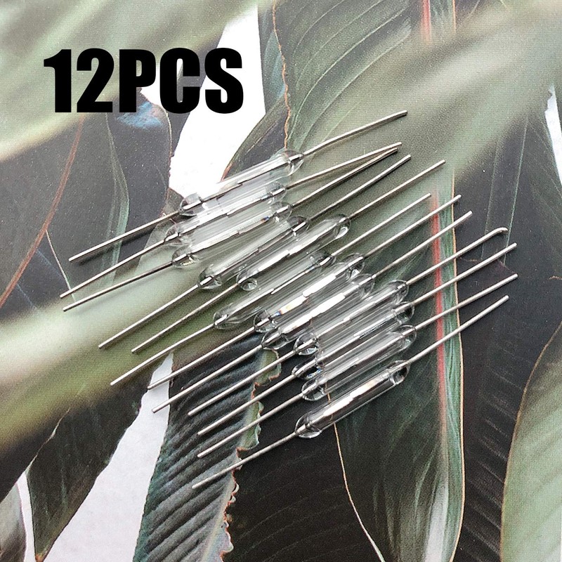 Luckkyme 20Pcs Reed Switch 2 x 14mm Normally Open (N/O)