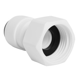 3/4" BSP to 1/4" Push Fit Tap Adapter Connector Fridge Water Connector for Leak-Free Connection Plumbing Fitting for Reliable Tap Installations