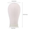 Mannequin Head with Clamp Stand, Canvas Wig Holder Poly Manikin
