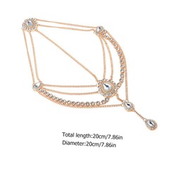 Healeved Shining Rhinestone Tassel Headband for Women Elegant Headdress for Wedding Birthday Prom and Special Occasions Lightweight and Stretchable Design for Girlfriends and Loved Ones