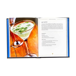 The Martini Field Guide - Graphic Image Leather Bound Book Black - Fine Collectible Edition - Made in USA