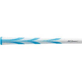 IOMIC(イオミック) ゴルフグリップ Sticky Opus2 バックライン有 ホワイト×スカイブルー Art Grip Series ベース:ホワイト×スカイブルー エンド:スカイブルー M60