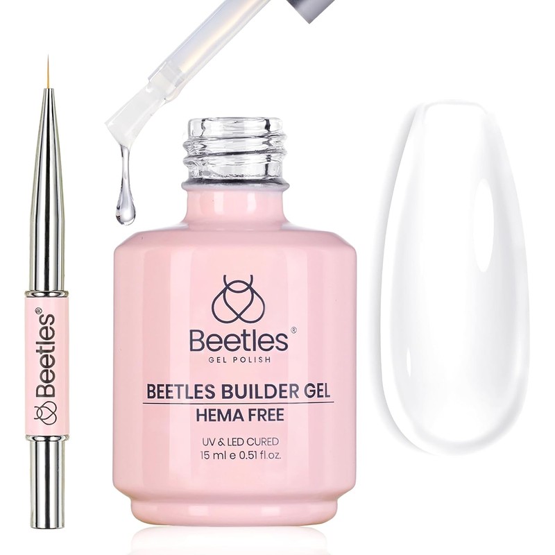 Beetles Gel Constructor Nude Translúcido 7 en 1, 15 ml
