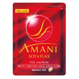 サントリー DAI-JOB AMANI ソイ＆フラックス 亜麻リグナン 大豆イソフラボン ヒハツ ビタミンC ビタミンE サプリ 60粒入 / 約30日分